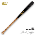 NW1 BASEBALL BAT - Black/Burned Handle 50/50