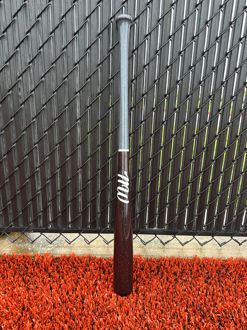 NW1 Baseball Bat - Deep Cherry/Grey 50/50