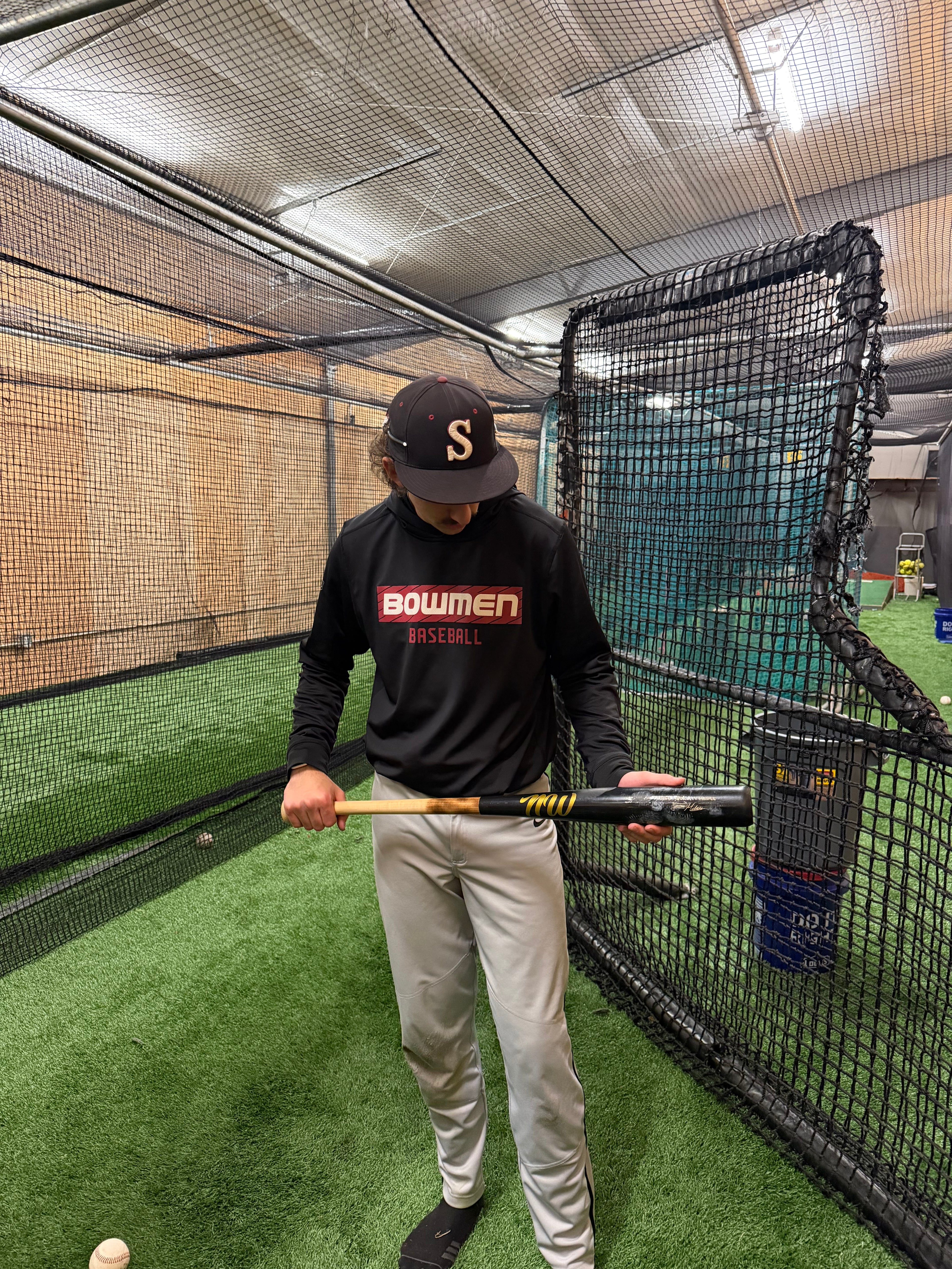 NW1 BASEBALL BAT - Black/Burned 50/50