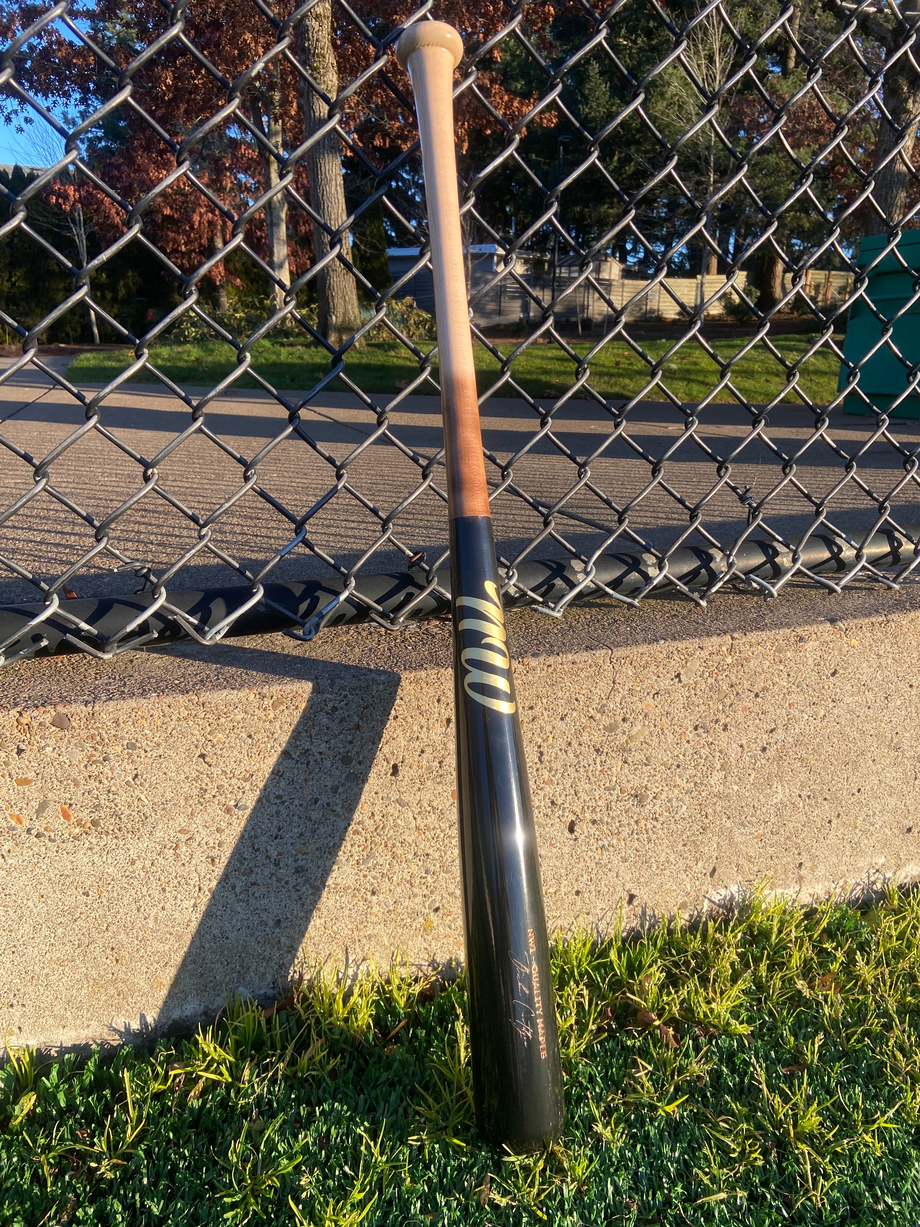 NW1 BASEBALL BAT - Black/Burned 50/50