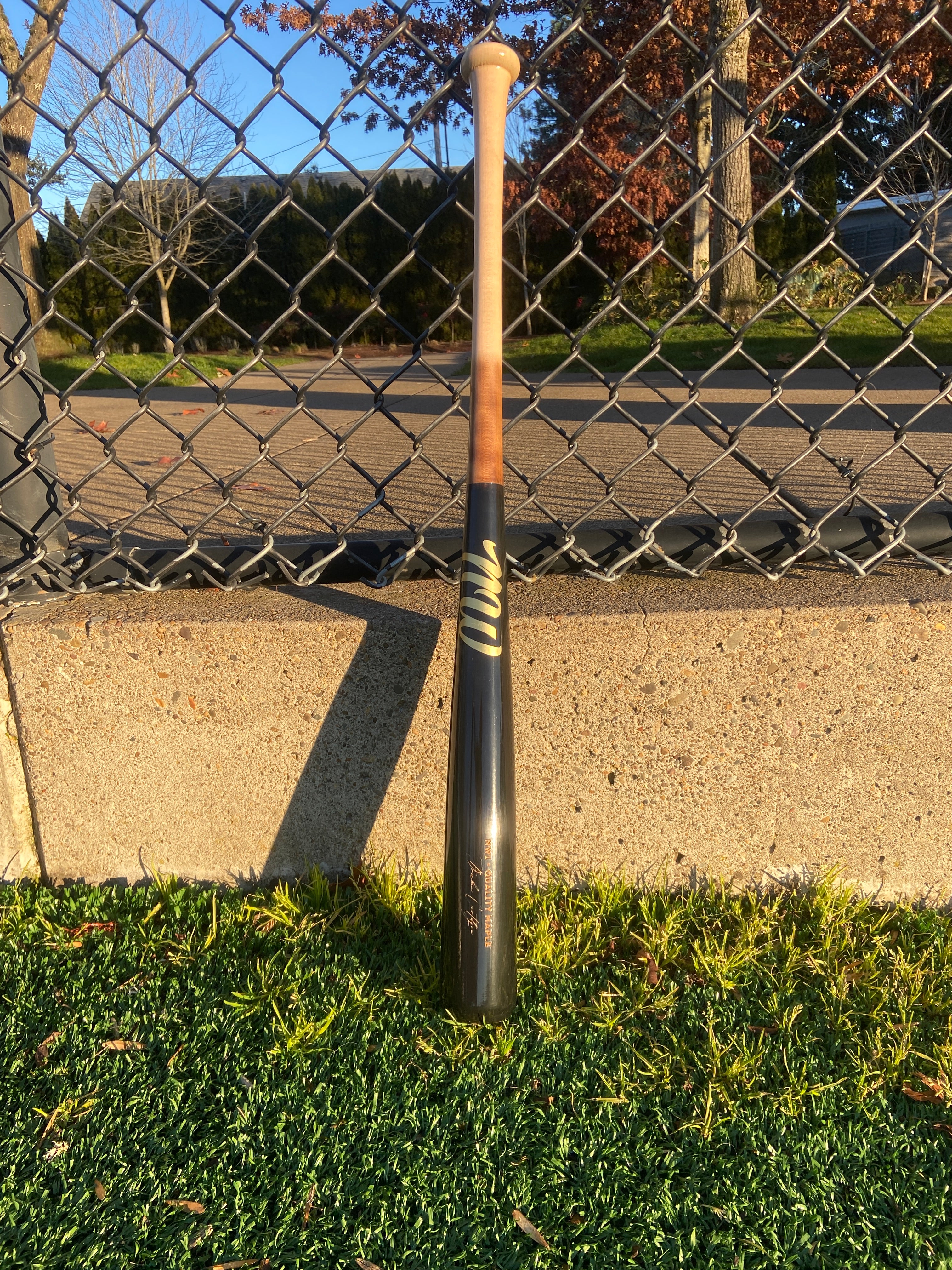 NW1 BASEBALL BAT - Black/Burned 50/50