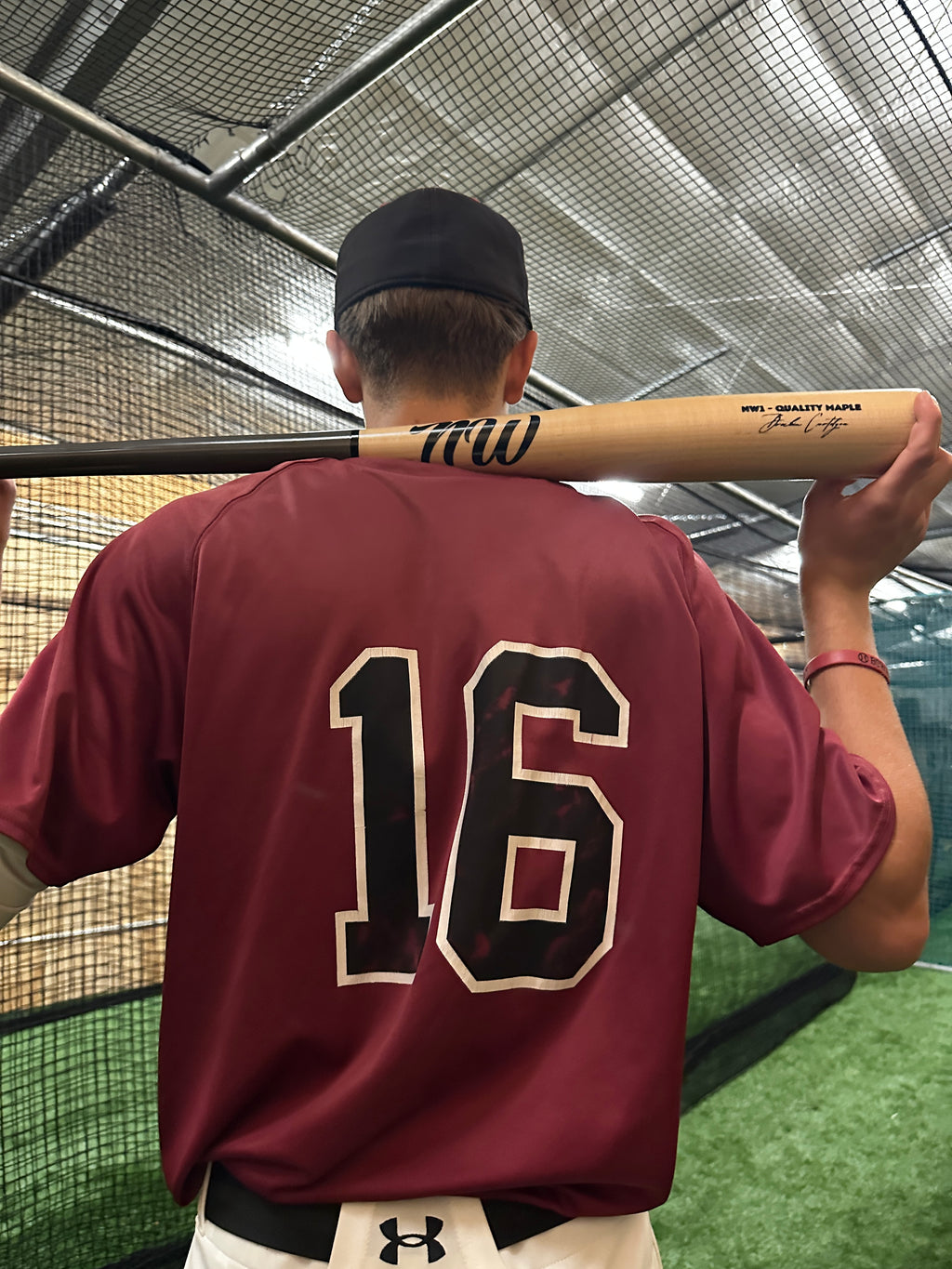 NW1 BASEBALL BAT - Wood/Grey 50/50