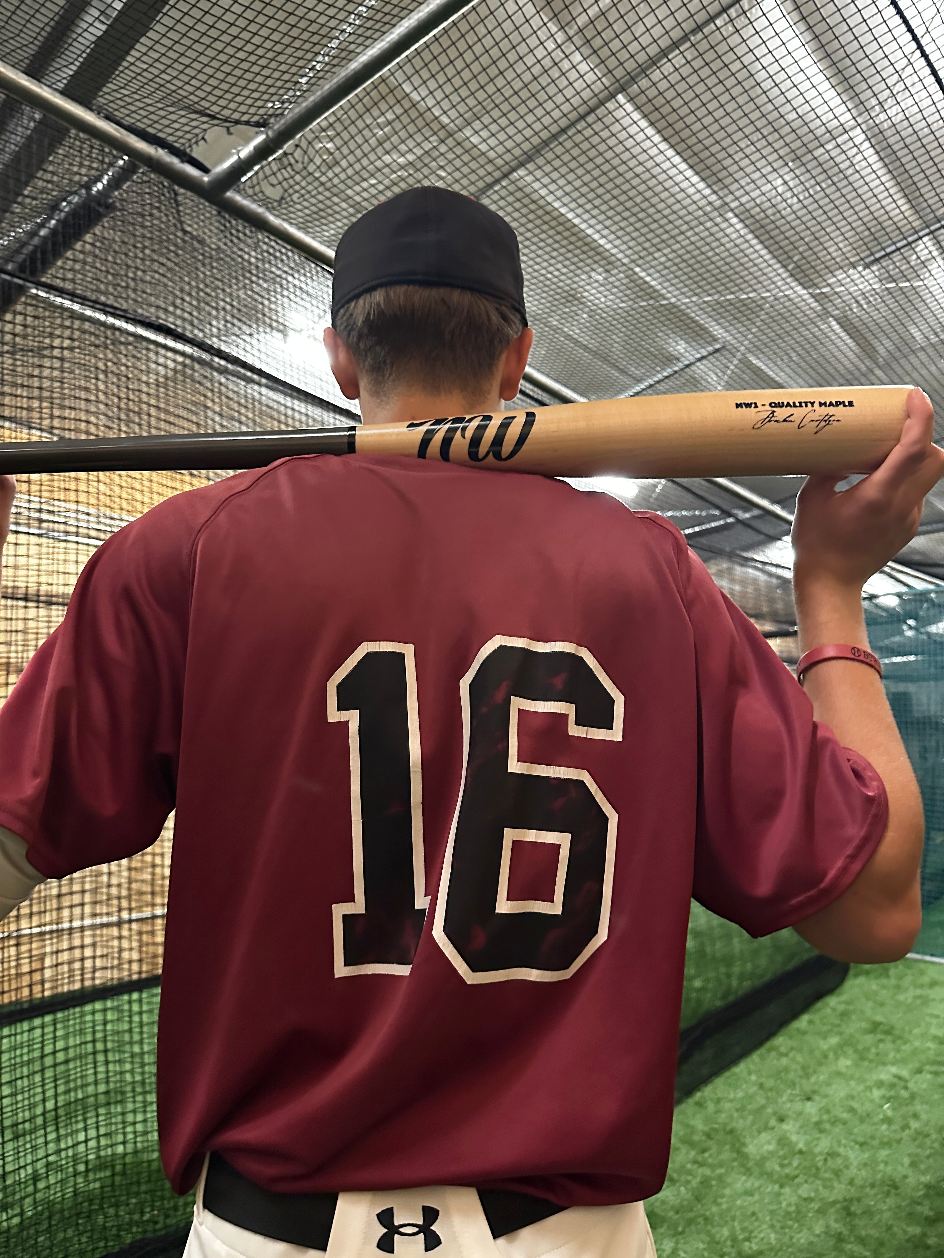 NW1 BASEBALL BAT - Wood/Black 50/50