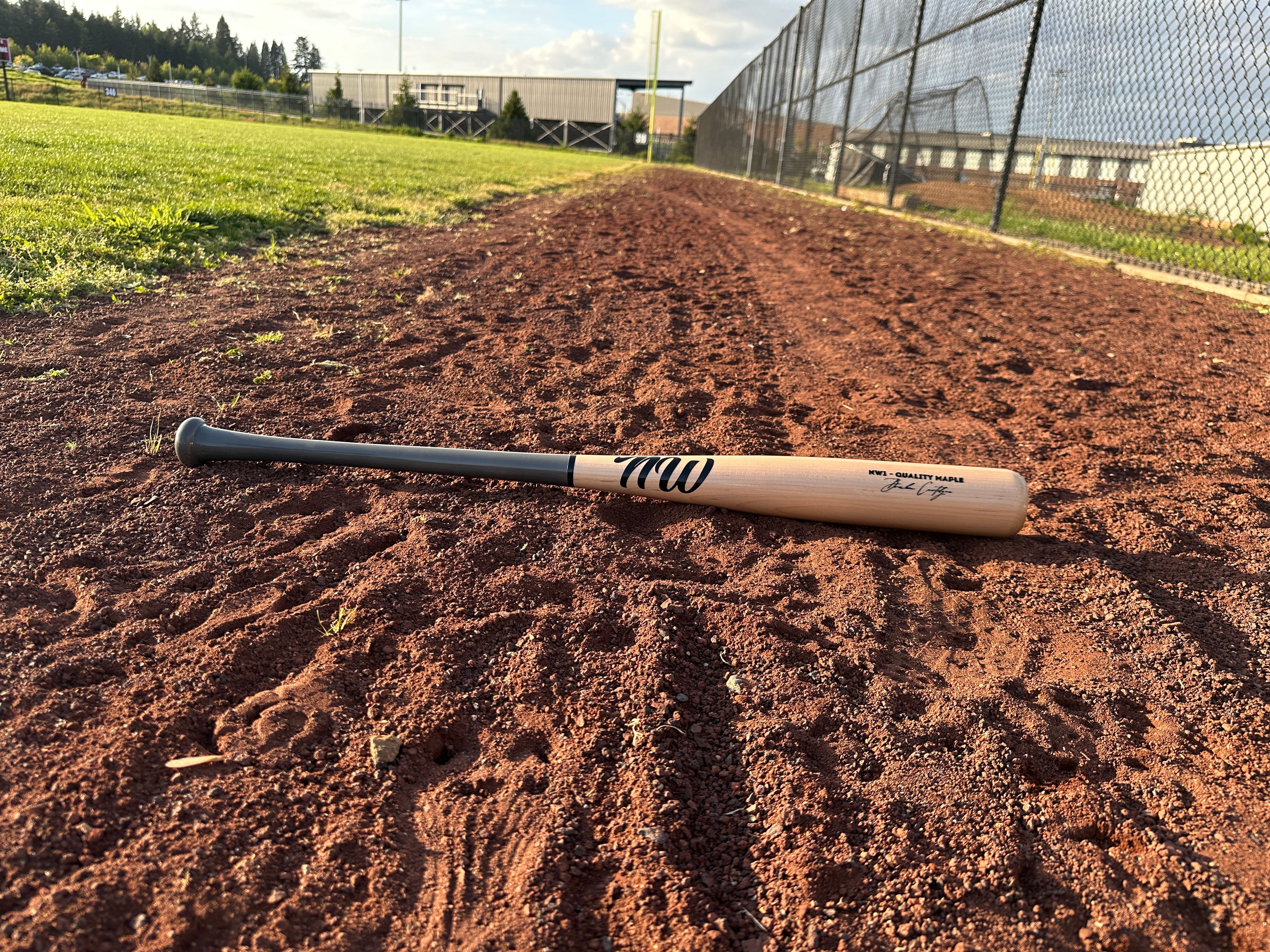 NW1 BASEBALL BAT - Wood/Grey 50/50
