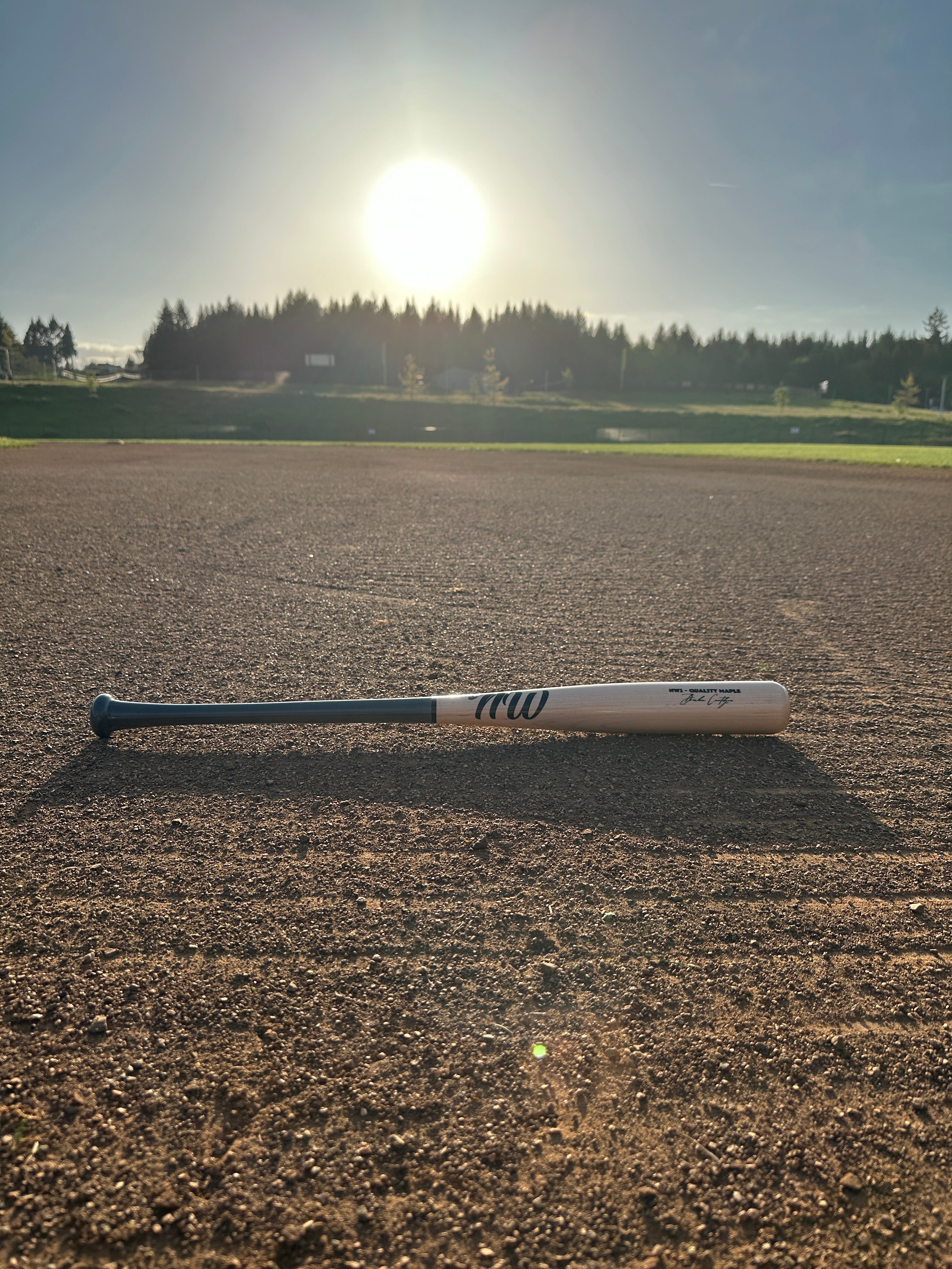 NW1 BASEBALL BAT - Wood/Grey 50/50